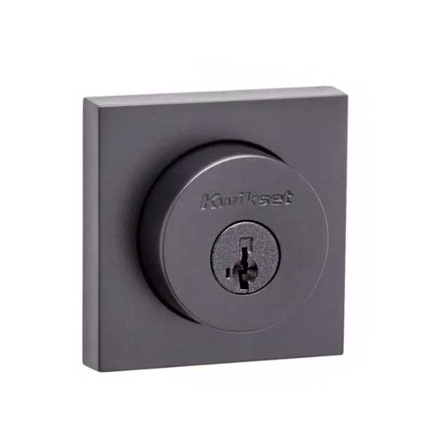 Kwikset: Halifax Single Cylinder Deadbolt with Smartkey Technology / Iron Black